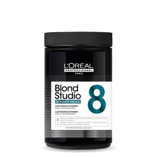 Poudre multi-techniques Bonder Inside Blond Studio 8 de la marque L'Oréal Professionnel Gamme Blond Studio Contenance 500g