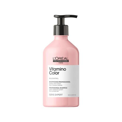 Shampoing cheveux colorés Vitamino Color de la marque L'Oréal Professionnel Gamme Série Expert Contenance 500ml