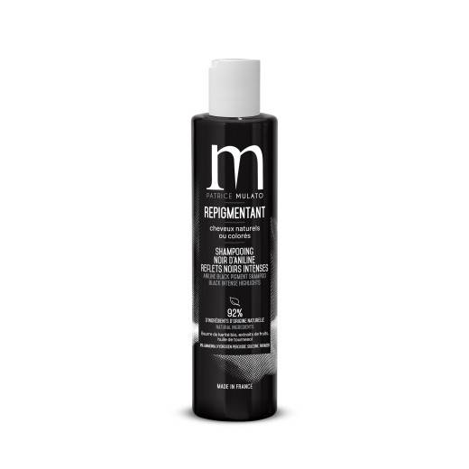 Shampoing Repigmentant Noir d'Aniline - reflets noirs intenses de la marque Mulato Gamme Repigmentants Contenance 200ml