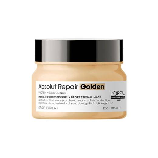 Masque Golden à la protéine de quinoa doré restructurant de la marque L'Oréal Professionnel Contenance 250ml