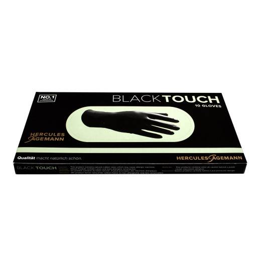 Gant BlackTouch en latex taille M Noir x10 de la marque Hercules