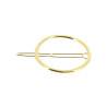 Barrette ronde dorée