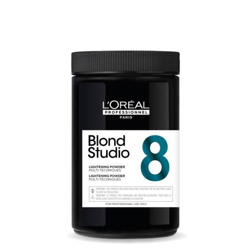 Poudre multi-techniques Blond Studio 8 de la marque L'Oréal Professionnel Gamme Blond Studio Contenance 500g