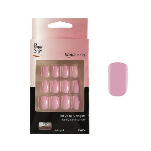 Faux ongles Idyllic nails - Baby pink x24 de la marque Peggy Sage