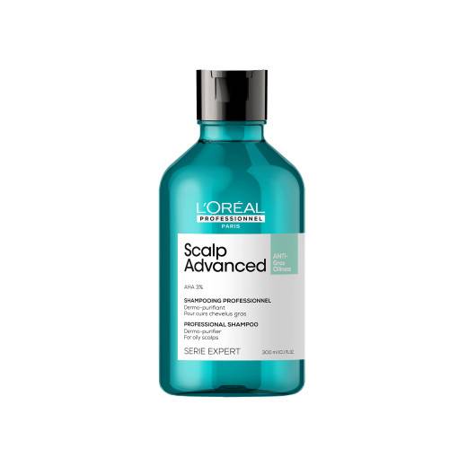 Shampoing dermo-purifiant pour cuirs chevelus gras Scalp de la marque L'Oréal Professionnel Contenance 300ml