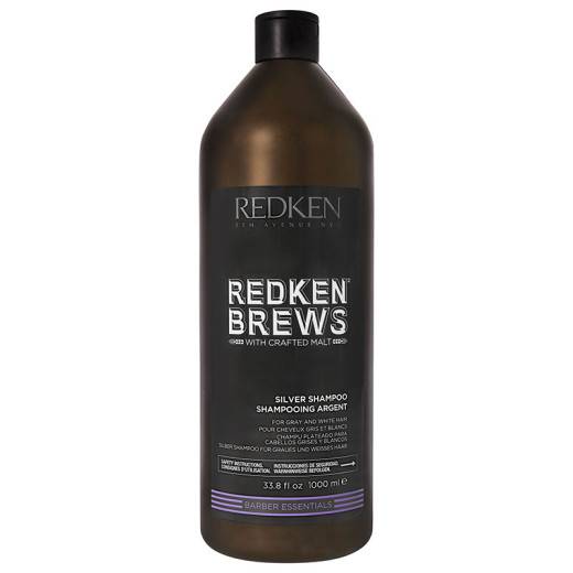 Shampooing argent cheveux gris blancs Redken Brews de la marque Redken Contenance 1000ml