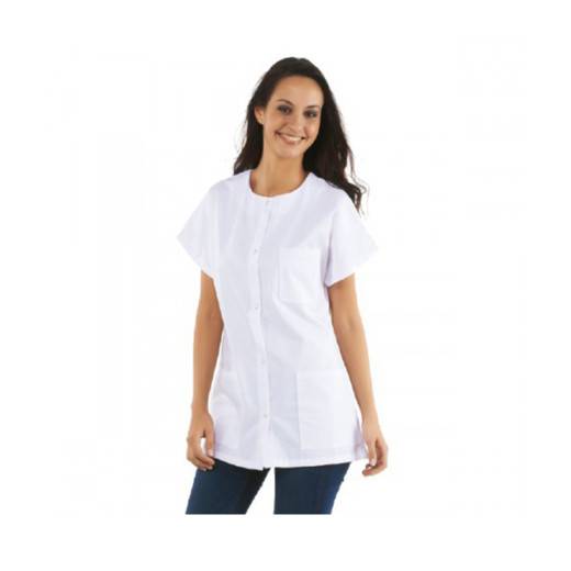 Tunique Femme Noire Moulante En Coton - Taille S (34/36) - Manches Courtes - Italie