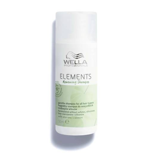 Shampoing régénérant Elements Renewing de la marque Wella Professionals Gamme Elements Contenance 50ml