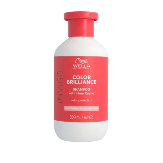 Shampoing cheveux colorés et fins à moyens Color Brilliance de la marque Wella Professionals Gamme Invigo Contenance 300ml