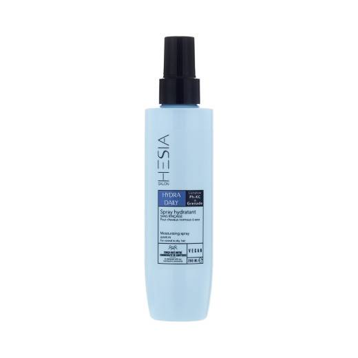 Spray hydratant sans rinçage Hydra Daily de la marque HESIA Salon Contenance 200ml