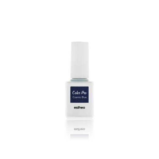 Vernis semi-permanent collection Cosmic 43 Cosmic blue de la marque Estheo Contenance 10ml