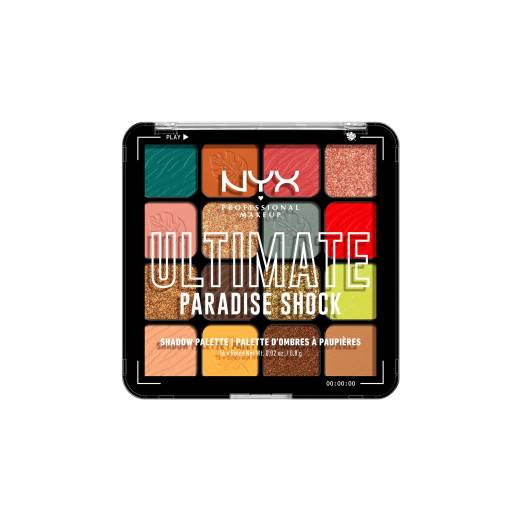 Palette 16 fards à paupières Ultimate Paradise Shock de la marque NYX Professional Makeup Contenance 108g