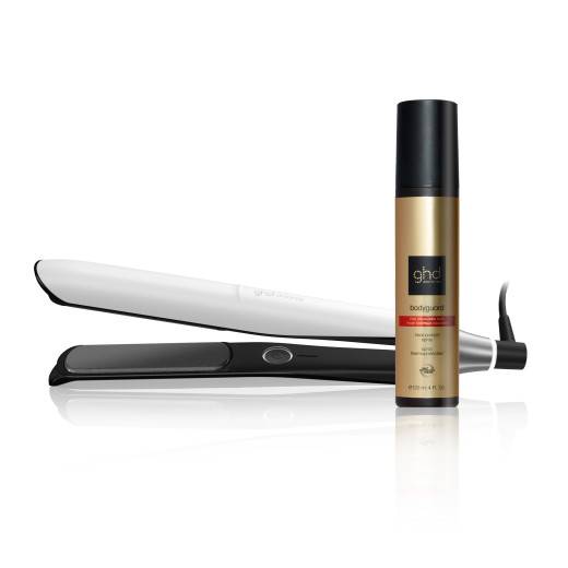Styler® ghd Chronos blanc et spray thermoprotecteur Bodyguard cheveux colorés de la marque ghd Contenance 120ml