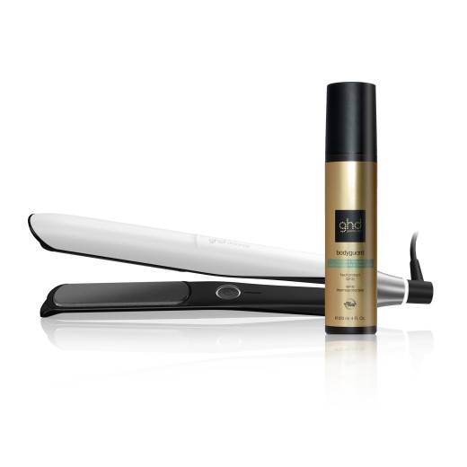 Styler® ghd Chronos blanc et spray thermoprotecteur Bodyguard cheveux fins de la marque ghd Gamme Chronos Contenance 120ml