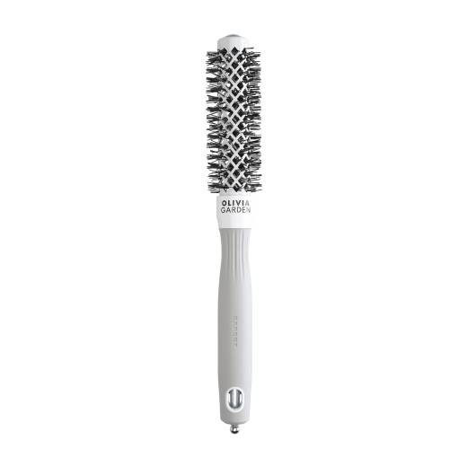 Brosse de brushing Expert Blowout Shine White&Grey 20mm de la marque Olivia Garden Gamme Expert Blowout Shine