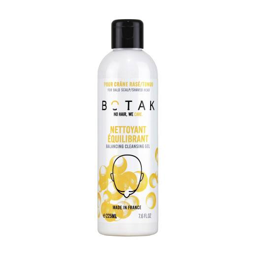 Nettoyant équilibrant pour crâne rasé ou tondu de la marque Botak Contenance 225ml