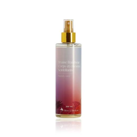 Brume fraîcheur scintillante corps et cheveux Passion - Coco de la marque Bleu Libellule Contenance 250ml