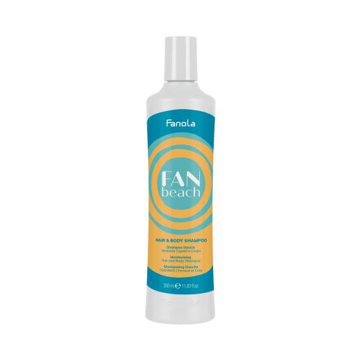 Shampoing douche hydratant Cheveux et corps FanBeach de la marque Fanola Contenance 350ml