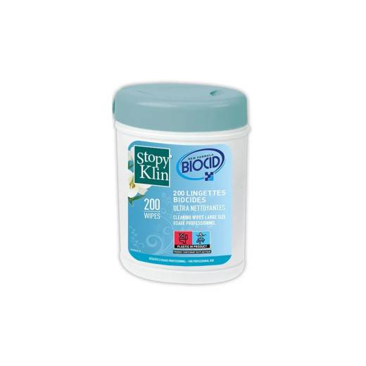 Boîte 200 lingettes biocides ultra-nettoyantes Stopy'Klin de la marque Formul'hair