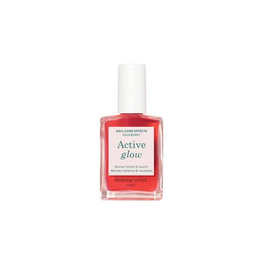 Vernis soin glowy Active Glow™ Rosé naturel Raspberry de la marque Manucurist Contenance 15ml