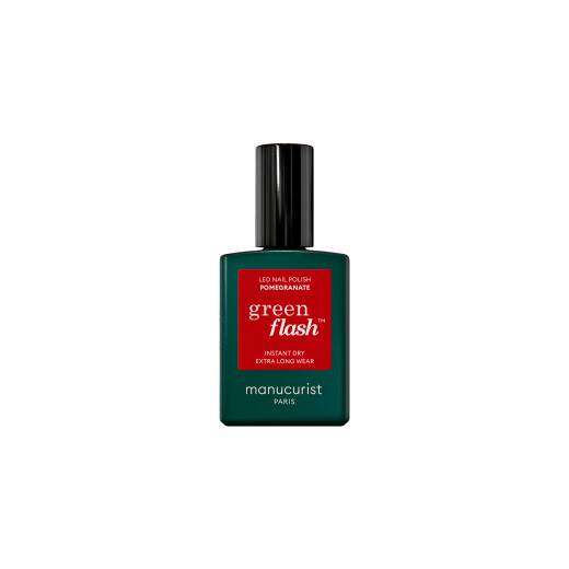 Vernis semi-permanent Green Flash™ Pomegranate de la marque Manucurist Contenance 15ml