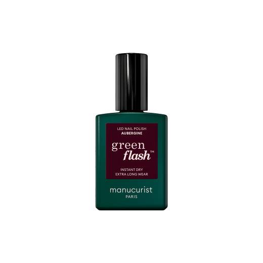 Vernis semi-permanent Green Flash™ Aubergine de la marque Manucurist Contenance 15ml