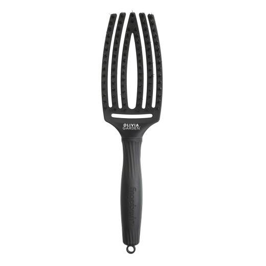 Brosse Fingerbrush Iconic Boar & Nylon Full Black M de la marque Olivia Garden