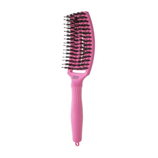 Brosse démêlante FingerBrush Boar & Nylon ThinkPink - Bubble Pink de la marque Olivia Garden