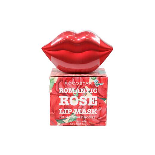 Masque lèvres hydratant all-in-one Romantic Rose - 20 patchs de la marque Kocostar Contenance 200ml