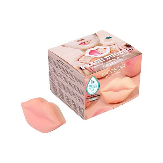 Duo gommage et huile crèmeuse lèvres Peach Duoduo de la marque Kocostar