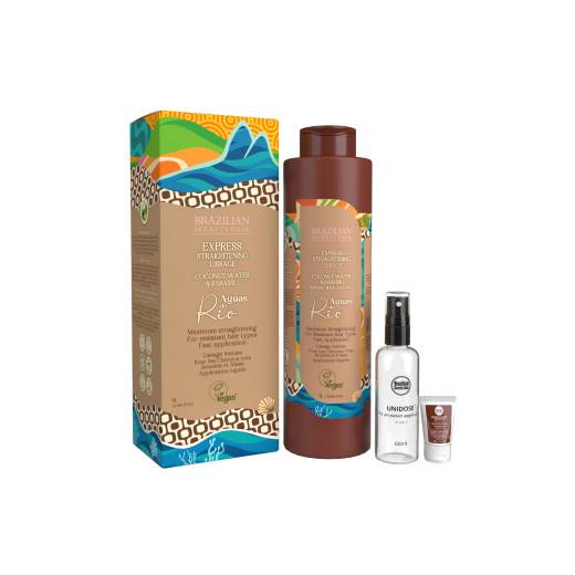 Lissage express intense Águas do Rio de la marque Brazilian Secrets Hair Contenance 1000ml