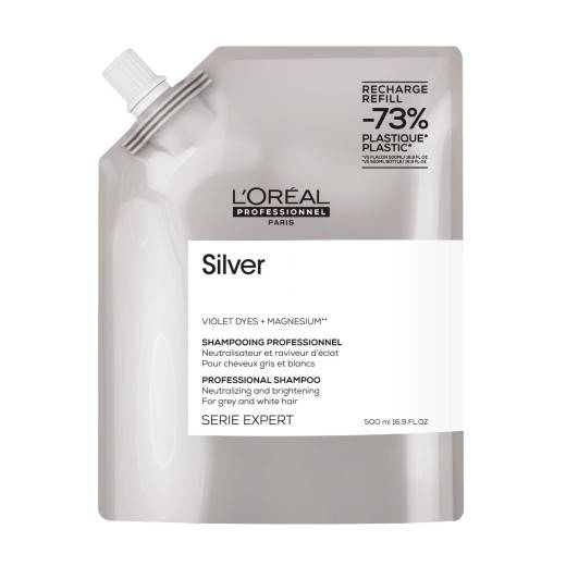 Éco-Recharge Shampoing Déjaunisseur Silver de la marque L'Oréal Professionnel Contenance 500ml