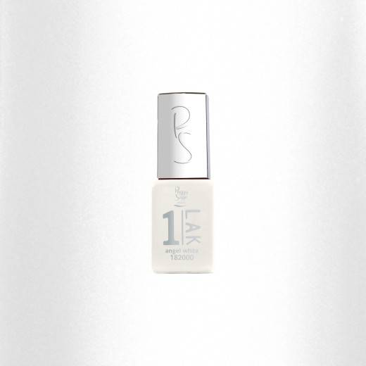 Mini vernis semi-permanent 1-LAK - Angel white de la marque Peggy Sage Contenance 5ml