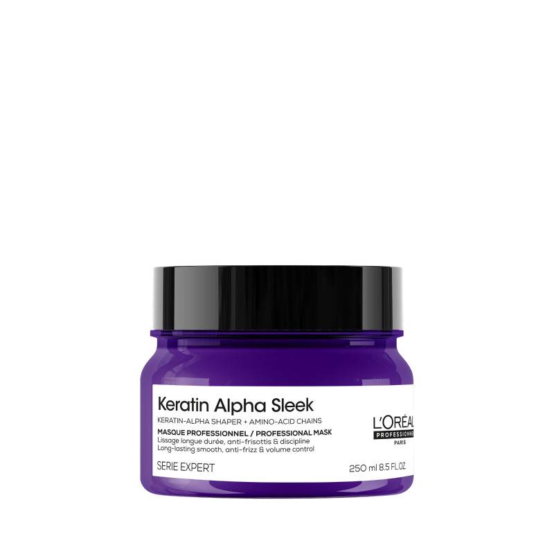 Masque disciplinant Keratin Alpha Sleek – Lissage longue durée &amp; anti-frisottis
