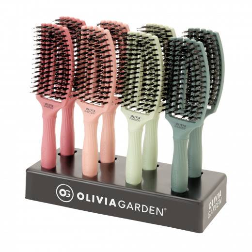 Olivia Garden Présentoir 8 brosses FingerBrush Bloom, Présentoir produits