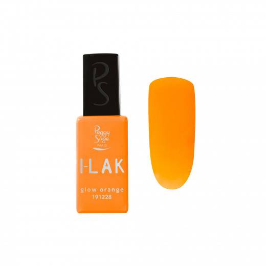 I-LAK soak off gel polish glow orange de la marque Peggy Sage Gamme I-LAK Contenance 11ml