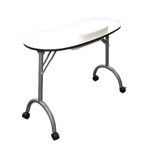 Table manucure pliante Blanche de la marque Estheo