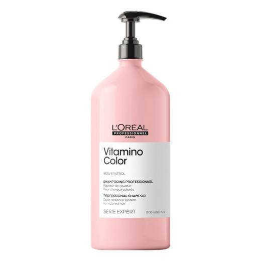 Shampoing cheveux colorés Vitamino Color de la marque L'Oréal Professionnel Gamme Série Expert Contenance 1500ml