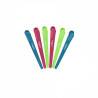 Pinces de séparation 12cm x6 Fluo rose, bleu & vert