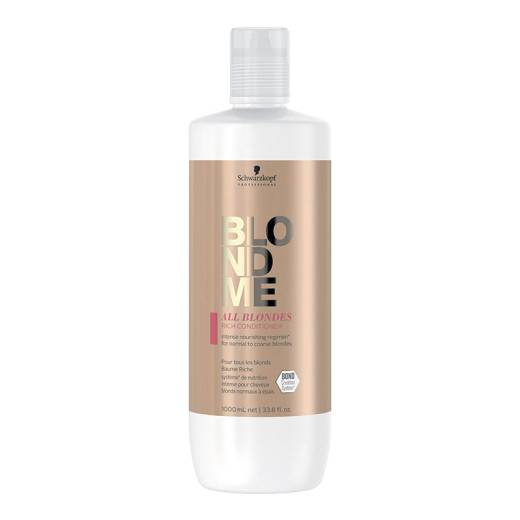 Après shampooing baume riche BlondMe de la marque Schwarzkopf Professional Contenance 1000ml