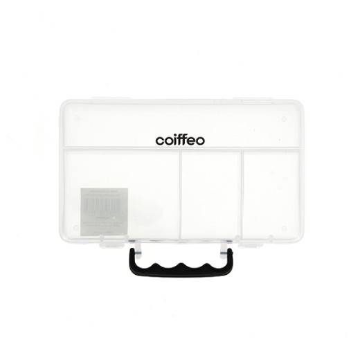 Boîte de rangement transparente petit format de la marque Coiffeo
