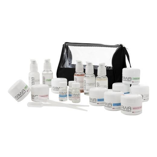 Kit d'examen CAP esthétique 17 produits de la marque Isawa Contenance 730ml