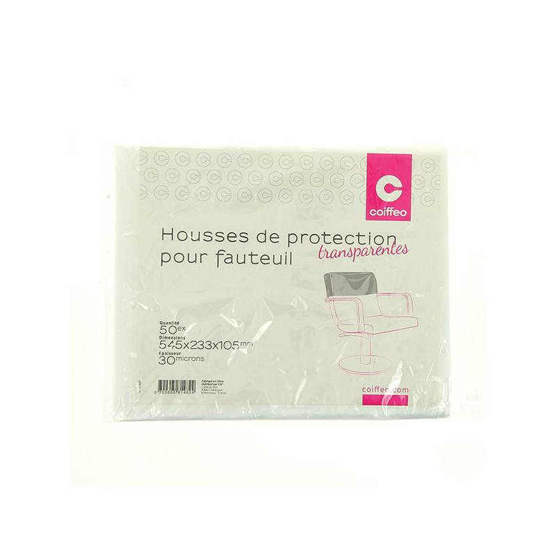 Paquet De 2 Housses De Dossier De Chaise De Coiffure Aisuoka - Protecteurs Transparents Carrés Pour Salons De Beauté