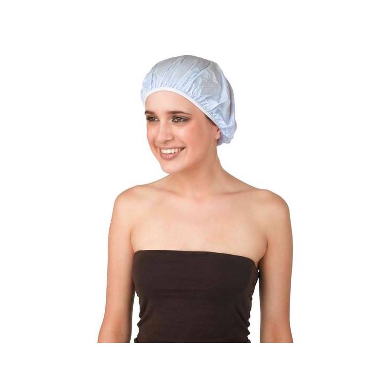 Bonnet de douche en plastique imperméable pour femme, chapeau de