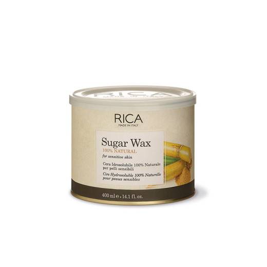 Cire hydrosoluble 100% naturelle Sugar Wax de la marque Rica Contenance 400ml