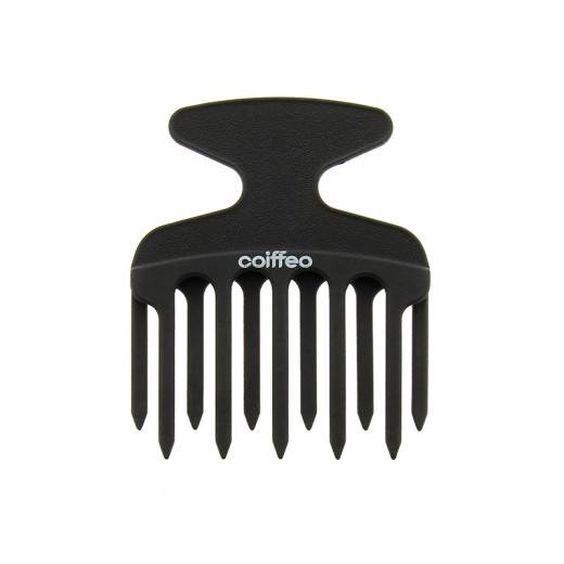 Peigne afro carbone - double denture décalée de la marque Coiffeo