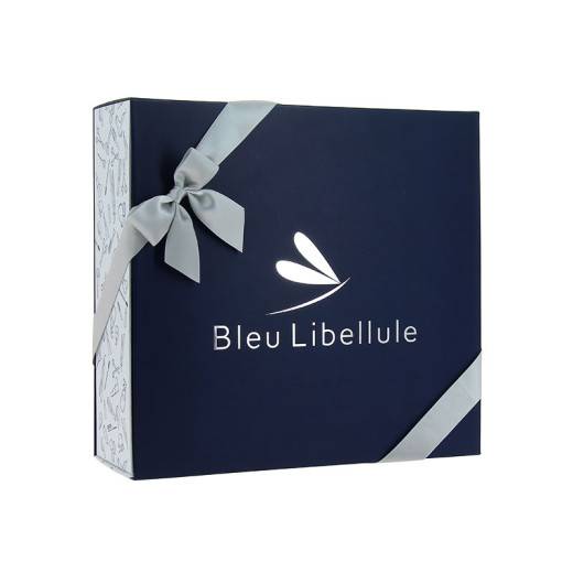 Boîte cadeau Bleu & Argent de la marque Bleu Libellule