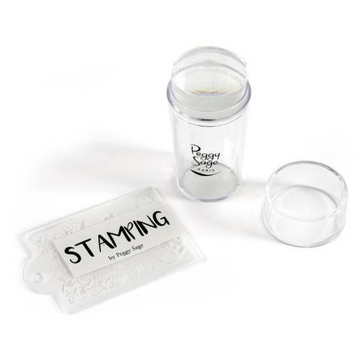 Kit racloir & tampon Stamping transparent de la marque Peggy Sage