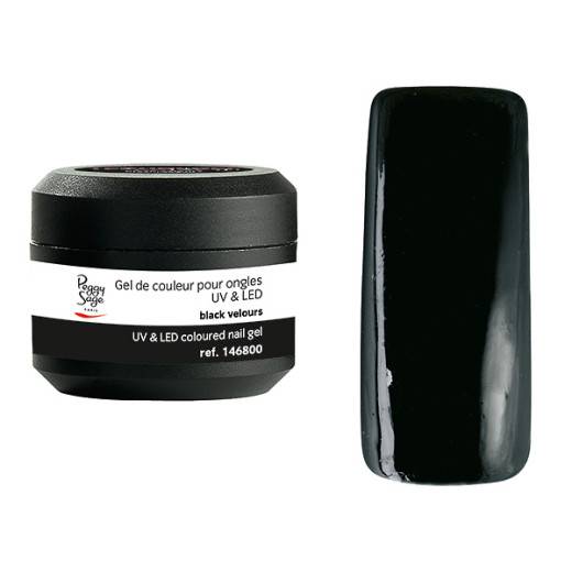 Gel de couleur UV & LED Technigel Color It Black velours 5g de la marque Peggy Sage