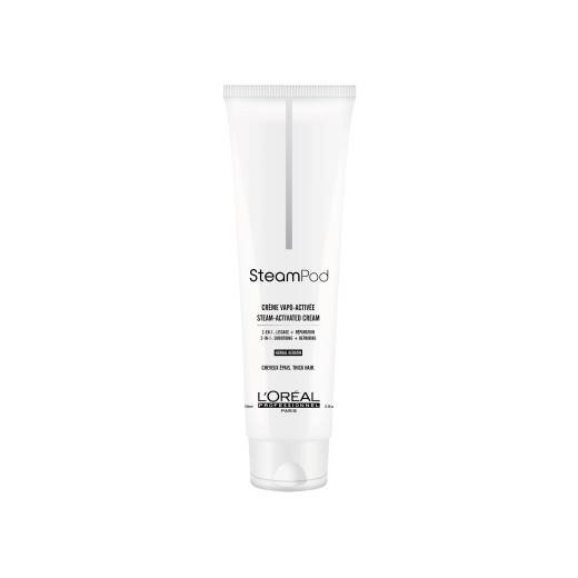 Crème de lissage vapo-active cheveux épais Steampod de la marque L'Oréal Professionnel Gamme Steampod Contenance 150ml